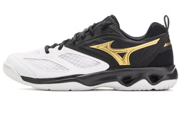 Кроссовки Mizuno Unisex, белый/черный/темно-желтый v1ga212252 | white