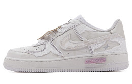 Кроссовки Nike Air Force 1 Skateboarding Shoes Women's Low-top Beige/white/pink, цвет Rice Noodles White dh2920-111(teamh-女款白蛇s-box) | rice noodles white