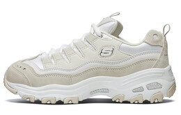 Кроссовки Skechers D'Lites 1.0 Chunky Sneakers Women's Low-Top White/Light Brown 13141-wnt