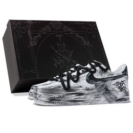 Кроссовки Nike Air Force 1 Skateboard Shoes Women's Low-Top Black White dd8959-100(team拾柒-女款低帮幽影追踪板鞋) | black/white