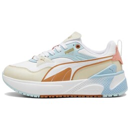 Кроссовки Puma R78 Skateboarding Shoes Women's Low-top Yellow, цвет White/Varsity Maize 397675-02 | white/varsity maize