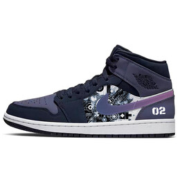 Баскетбольные кроссовки Air 1 Vintage Unisex Mid-Top Фиолетовый/Белый Jordan 554724-445(team181-科技先锋) | purple
