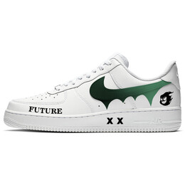 Кроссовки Nike Air Force 1 Skateboarding Shoes Unisex Low-top Black/white, белый cw2288-111(team56-魔鬼小恶人) | white