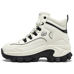 Уличная кроссовки для женщин с высоким берцем, цвет белый/черный Skechers 177236-wbk | white/black