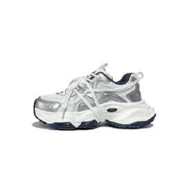 Кроссовки Kappa Chunky Sneakers Women's Low-top White/Silver, белый k0e45mc37cj-012a（team363-星际银河） | silver/white