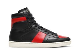 Высокие кроссовки Saint Laurent SL-10H High Top Sneaker, красный 418026 0mp30 1074 | black/red
