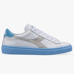 Женские белые кроссовки Montecarlo h color blck ita Diadora, синий 3847767 | blau