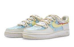 Кроссовки Nike Air Force 1 Skateboard Shoes Women's Low-Top Blue Yellow dh2920-111(team80-女款加州海岸白蓝)