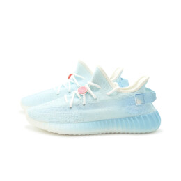 Кроссовки Adidas Yeezy Boost 350 V2 Lifestyle Shoes Unisex Low-top Pale Blue, голубой hq6316(team186-夏日苏打) | ice blue
