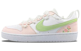 Кроссовки Nike Court Borough Skateboarding Shoes Women's Low-top Pink/green/white, розовый dv5456-106（team153-寻花集） | pink