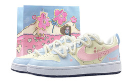 Кроссовки Nike Court Borough Skateboarding Shoes Women's Low-top Blue And Yellow Powder, желтый fv8120-141（team49-开心猫爪2.0+礼袋） | blue and yellow powder