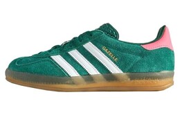 Кроссовки (WMNS) Adidas Gazelle Indoor, зеленый ig5929 | collegiate green/footwear white/lucid pink
