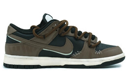 Женские кроссовки для скейтбординга Nike Dunk, Dark Brown cw1590-100(team108-女款黑白摩卡) | dark brown