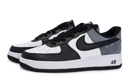 Кроссовки Nike Air Force 1 Skateboarding Shoes Unisex Low-top Grey/black/white, черный/белый/серый dv0788-001(team80-男款古色烟灰s-box) | black/white/gray
