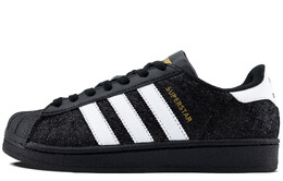 Кроссовки Adidas Superstar Skateboarding Shoes Unisex Low-top Black/White/Black Diamond, черный eg4959(team97-黑钻白杠满天星） | black diamonds