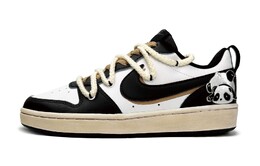 Кроссовки Nike Court Borough Skateboarding Shoes Women's Low-top White, черный/белый bq5448-115(team11-复古熊猫女款黑白) | black/white