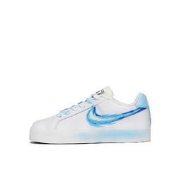 Кроссовки Nike Court Royale Skateboarding Shoes Unisex Low-top Blue/white, голубой bq4222-103（team309-清凉冰焰） | sky blue