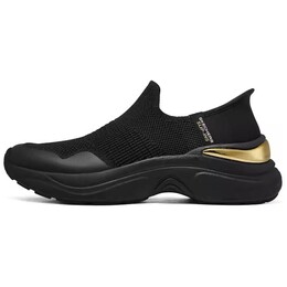 Кроссовки Skechers Slip Ins Lifestyle Shoes Women's Low-top Black/yellow, черный 177586-bbk | black