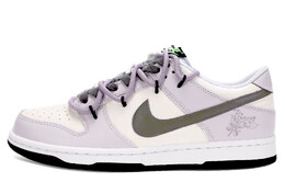 Кроссовки Nike Dunk Skateboarding Shoes Women's Low-top Beige/purple, светло-фиолетовый fb9109-107（team212-繁花紫） | light purple