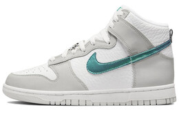 Кроссовки Nike Dunk High FLS, белый/серый/зеленый dr7855-100