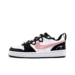 Кроссовки Nike Court Borough 2 Skateboarding Shoes Women's Low-top White/black/pink, цвет Little Devil Powder bq5448-115(team156-普拉达小魔头) | little devil powder