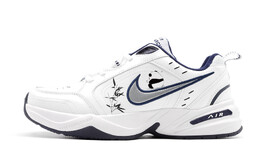 Кроссовки Air Monarch 4 Chunky унисекс с низким верхом белого/синего/черного цвета Nike 415445-102(team140-生气小熊) | blue/white black