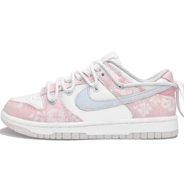 Кроссовки Nike Dunk Skateboarding Shoes Women's Low-top Pink/white/blue, розовый dd1503-103(team307-雪见梅） | pink
