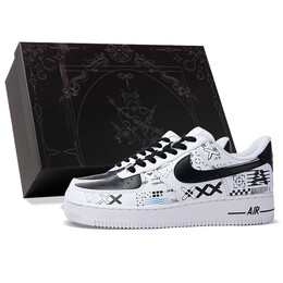 Кроссовки Nike Air Force 1 Skateboard Shoes Unisex Low-Top Black White cw2288-111(team拾柒-男款低帮星际迷航板鞋) | black/white