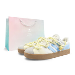 Кроссовки Adidas neo Vl Court Classic Skateboarding Shoes Unisex Low-top Beige/blue/gray, цвет Lemon jh5063(team401-海盐芝士sbox) | lemon