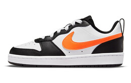Кроссовки Nike Court Borough 2 Low White Black Orange GS bq5448-115