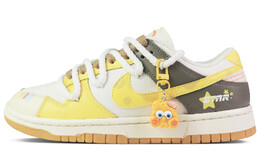 Кроссовки Nike Dunk Skateboarding Shoes Unisex Low-top Yellow/White, желтый fj5475-100(team353-海洋双子星 海绵宝宝) | yellow