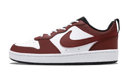 Кроссовки Nike Court Borough Skateboarding Shoes Women's Low-top White, цвет Burgundy bq5448-115(team409-gs酒红之梦) | burgundy