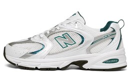 Кроссовки New Balance 530, белый/темно-зеленый mr530ab | white
