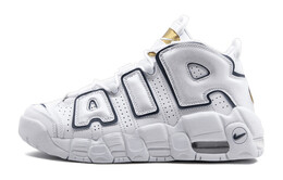 Кроссовки Nike Air More Uptempo White Midnight Navy GS 415082-109