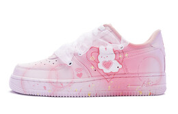 Кроссовки Nike Air Force 1 Skateboard Shoes Women's Low-Top White Pink/Yellow dd8959-100