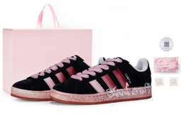 Adidas Кроссовки для скейтбординга CAMPUS 00s унисекс, Black/Pink hq8708(team80-男女同款爱意蔓延s-box) | black/pink