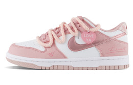 Кроссовки Nike Dunk Skateboard Shoes Women's Low-Top Pink/White do6485-600(team119-蜜糖恋人) | chalk white