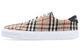 Кроссовки из кожи в винтажную клетку Burberry 80497761