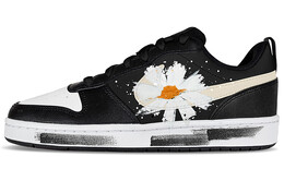 Кроссовки Nike Court Borough Skateboard Shoes Women's Low-Top Black White bq5448-115(teamy-gs款小雏菊黑白) | black/white