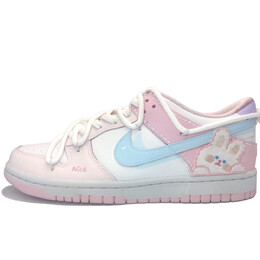 Кроссовки Nike Dunk Skateboarding Shoes Women's Low-top Pink, цвет Cherry Blossom Pink cw1590-601（team307-兔子心愿） | cherry blossom pink