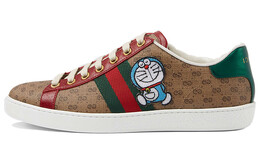 Кроссовки Gucci Ace Skateboarding Women, коричневый/зеленый 655034 2sz10 9765