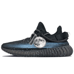 Кроссовки Yeezy Boost 350 Lifestyle унисекс с низким верхом черного, синего, серого цвета Adidas hq4540(team401-银河幻影) | navy blue