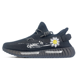 Кроссовки Yeezy Boost 350 V2 Lifestyle унисекс с низким верхом, белый/желтый Adidas hq4540(team478-玛格丽特) | black