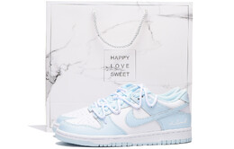 Кроссовки Nike Dunk Skateboard Shoes Women's Low-Top White Blue fb9109-105(team59-女款蓝白sbox) | light blue