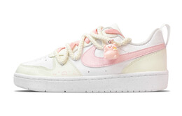 Кроссовки Nike Court Borough Skateboarding Shoes Women's Low-top Pink, желтый bq5448-100（team49-奶黄猪仔包） | yellow