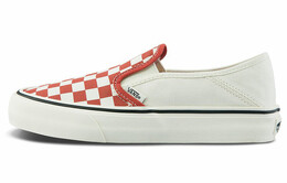 Кроссовки Vans Slip-on Chessboard Red/White Women's vn0a5hyqa02