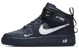 Кроссовки Nike Air Force 1 Mid Obsidian Tour Yellow White GS av3803-400