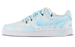 Кроссовки Nike Court Vision 1 Skateboarding Shoes Unisex Low-top White/Royal Blue, голубой dh2987-101（team277-蓝色冰川） | light blue