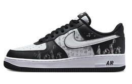 Кроссовки Nike Air Force 1 Skateboard Shoes Unisex Low-Top White Black dv0788-001(team10-水墨诗词) | black