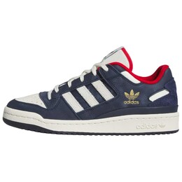 Кроссовки Adidas Forum Low CL Night Indigo Ivory Better Scarlet, черный/белый ig8700 | black/white